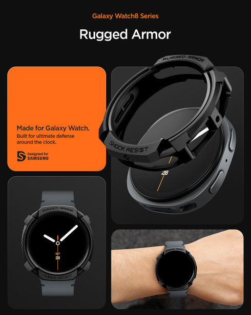 Spigen Galaxy Watch 8 (44mm) Case Rugged Armor